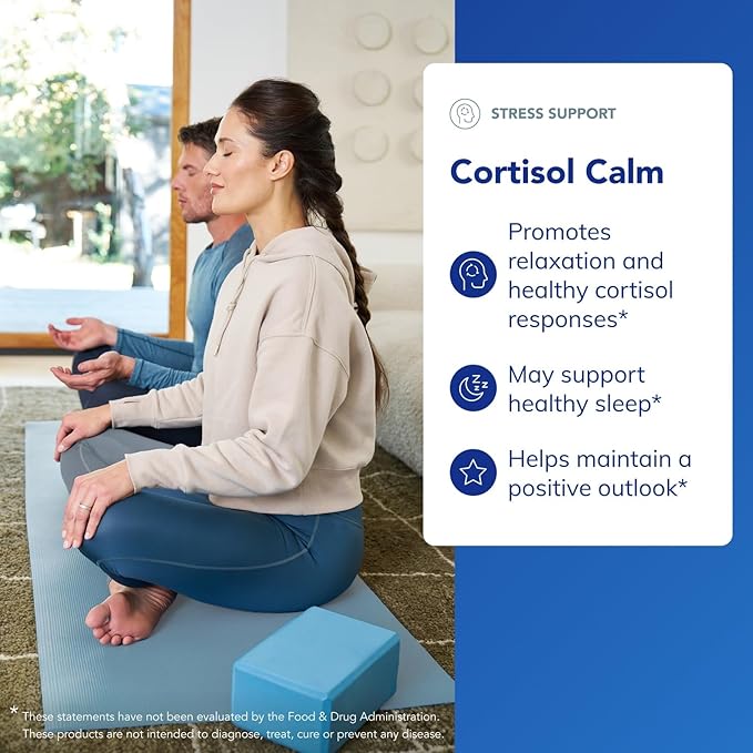Pure Encapsulations Cortisol Calm - Supports Cortisol Health &amp Relaxation - Contains Ashwagandha &amp L-Theanine - Restful Sleep - 120 Capsules