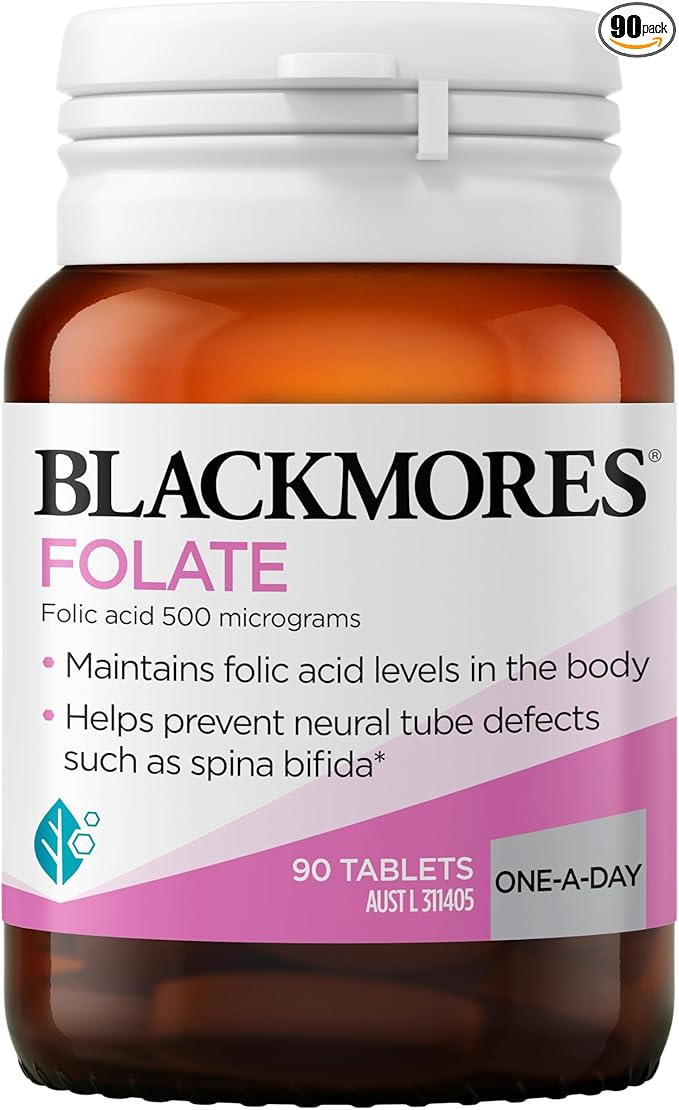 Blackmores Folate 500mcg 90 Tablets Folic Acid