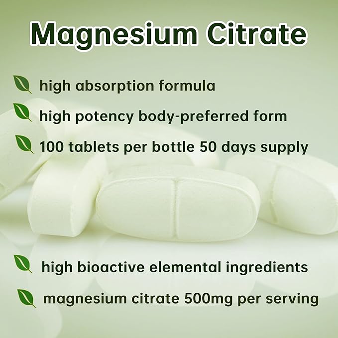 420mg Magnesium Complex + 30mg Vitamin B6 - High Absorbency &amp Gluten-Free Supports Bone Heart Joint Health &amp Sleep with Citrate Malate Glycinate Taurinate Oxide - 120 Caps