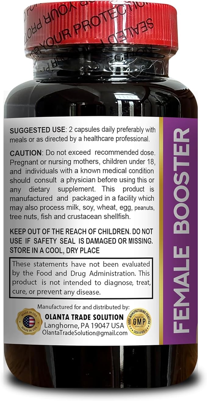 Women’s Balance &amp Passion Capsules – Soy Isoflavones &amp Black Cohosh – Supports Energy &amp Feminine Vitality – 1 Bottles 60 Capsules