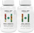 HEALIST Women’s Wellness Bundle – Probiotic + Omega 3 for Gut Vaginal Heart &amp Immune Health – 2-Pack 30 Capsules Each Vegan &amp Gluten Free