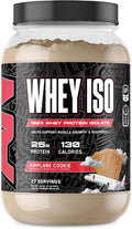 All Black Everything Whey Protein Isolate Powder | Whey Protein Isolate | 25g Protein | Low Carbs &amp Low Sugar | Workout Supplement for Men &amp Women | Airplane Cookie | 27 Servings