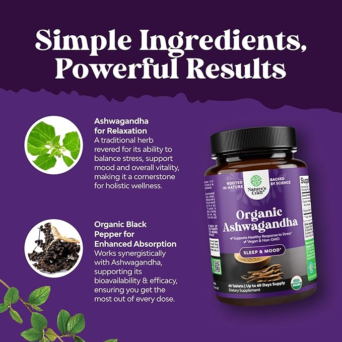 Bundle of Liver Support NAC - N Acetyl Cysteine with Antioxidants Turmeric Choline Dandelion &amp L-Glutathione and Organic Ashwagandha - Root Extract Powder with Black Pepper for Mood &amp Hormone