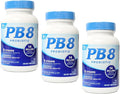 PB8 Probiotic - 3 Pack - 120 Capsules Per Bottle - Supports Digestive Health - 14 Billion CFU - 8 Beneficial Strains - No Milk Gluten or Soy