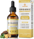 Organic Maca Root Liquid Drops with AshwagandhaGoji BerryGingerMagnesium and L-Arginine for Women and MenAshwagandha Maca Root Supplements Tincture 4 Fl Oz 2 Pack