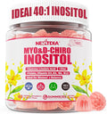 Inositol Gummies with Evening Primrose Oil for Women - 40:1 Ratio Myo-Inositol 2000mg &amp D-Chiro Inositol 50mg with Vit D3 B6 B12 &amp Zinc Sugar-Free for Female Natural Balance &amp Wellness V