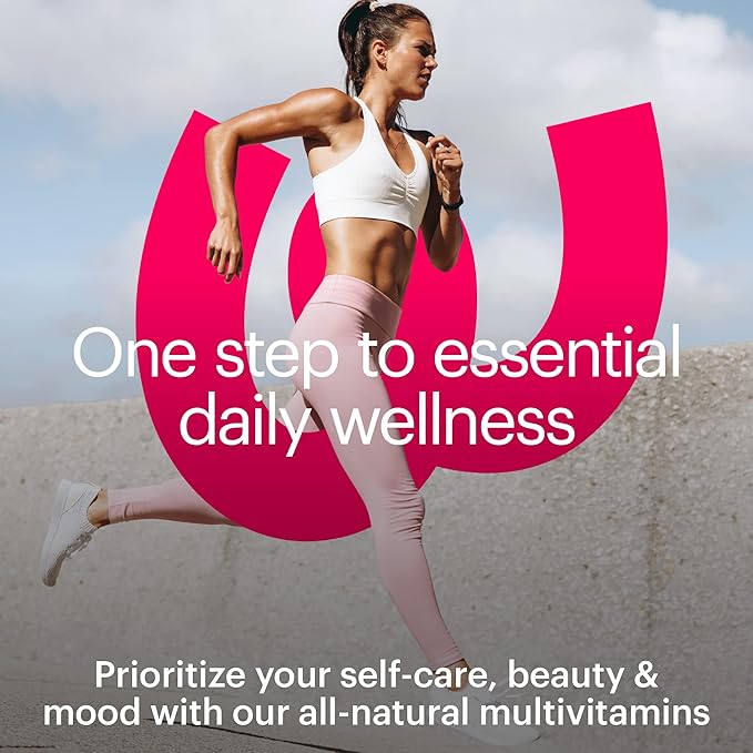 Wellthy Her Women's Daily Vegan Multivitamin for Women Natural Ingredients for Healthy Hair Skin &amp Nails with Essential Micronutrients (30 Day)