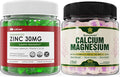 Sugar Free Zinc Gummies 2 Pack + Plant Based Calcium Supplement 1 Pack