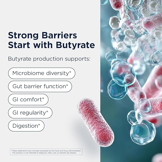 Designs for Health Anaerostipes Probiotic - 1 Billion AFU of Butyrate-Producing Probiotics for Gut Health Support Microbiome Balance and Immune Support - Live Probiotics Gluten Free (30 Capsules)
