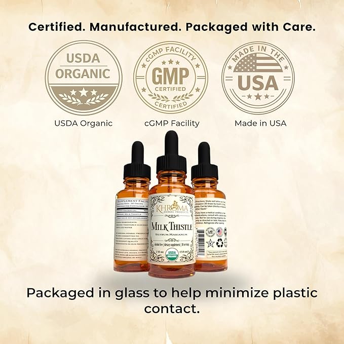 Khroma Herbal Products Organic Milk Thistle - 2 oz Liquid - 30 Servings