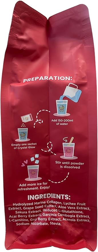 Generic 20 Sachets Crystal Glow Lychee Drink by JRK Dream