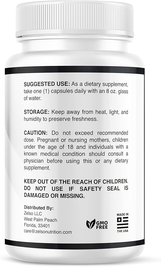 ZELSO Probiotic for Men 175 Billion CFU Probiotic Supplement Designed for Men's Health 30 Day Supply