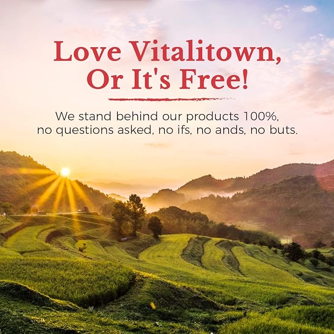 Vitalitown Vitamin B12 (Methyl B12) 5000 mcg Fully Bioactive Form Support Energy Production Natural Peach Flavor Zero Sugar 240 Fast Dissolve Tablets