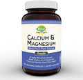 Plant Calcium &amp Magnesium Supplement with Boron Vitamin D3 &amp K2 MK-7 - Optimal Calcium-Magnesium Ratio for Bone Strength and Health Vegan Non-GMO Allergen-Free 120 Capsules