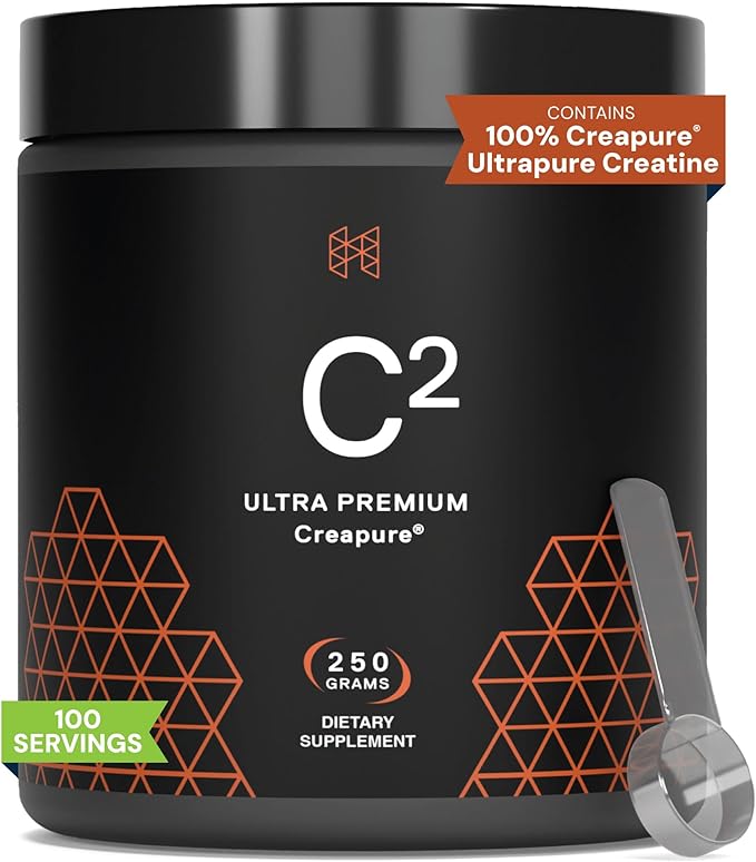 HPN C2 Creatine Monohydrate for Performance Recovery Strength Working Out Vegan Non-GMO Dairy and Soy Free Independently Tested Ultrapure Premium Creapure (100 Servings)