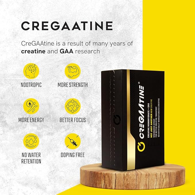 Micronized Creatine Monohydrate + GAA | Increase Strength No Water Retention | Boosts Memory &amp Focus | Single-Serve Packets | 60 Sachets 30 Servings | (Sachets Unflavored)