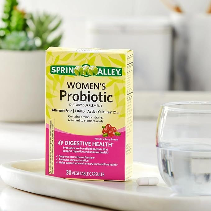 Probiotics for Women Capsules Dietary Supplement 1 Billion CFUs - Digestive Health - Womens Probiotic Digestive Health – 30 Count (Pack of 1)