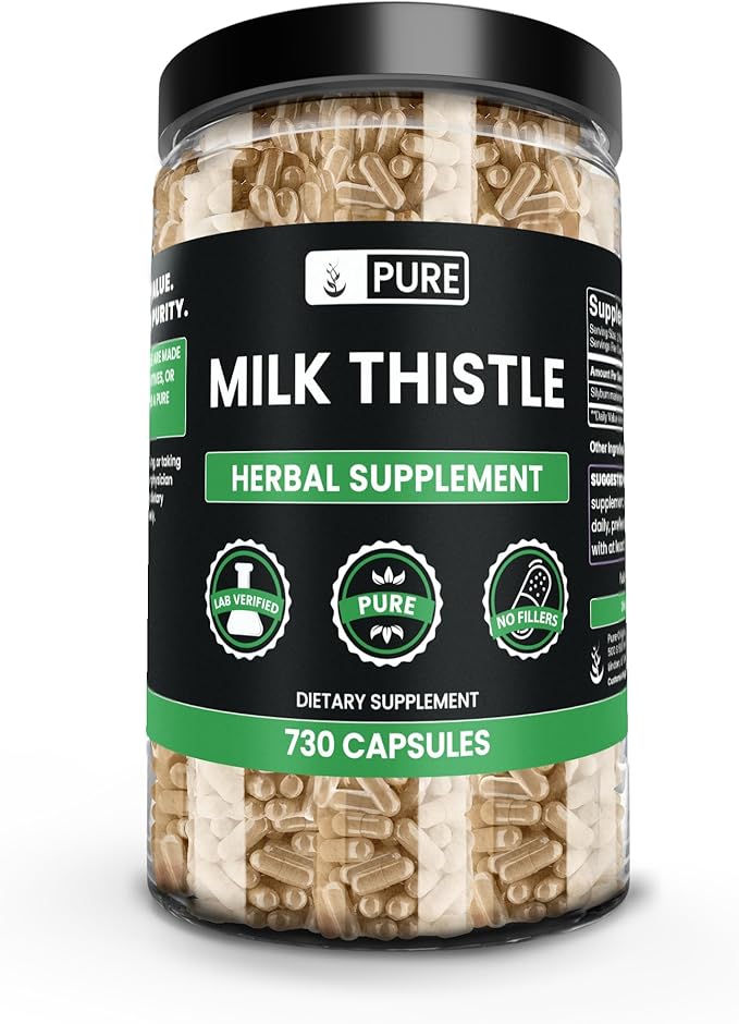 Pure Original Ingredients Milk Thistle (730 Capsules) No Magnesium Or Rice Fillers Always Pure Lab Verified