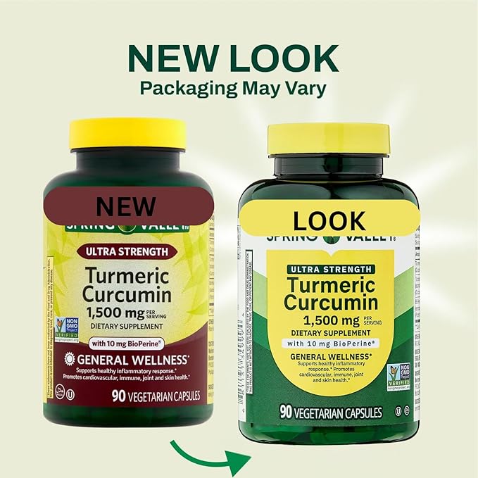 SP:Turmeric Curcumin 1500 mg | General Wellness Dietary Supplement | 90 Vegetarian Capsules+complimentary Vitamins and Mineral Guide