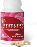 Ultra Strength Immunity - Clinically Proven Immune Support - Wellmune Highly Purified Beta Glucan - Gluten-Free Non-allergenic Non-GMO and Vegan Capsules - 30 Capsules 250 mg