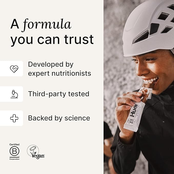 Huel Complete Nutrition Vegan Protein Bars | Variety Pack | 27 Vitamins &amp Minerals 2g Sugar Non-GMO 100% Plant Based Snack | 15 Pack