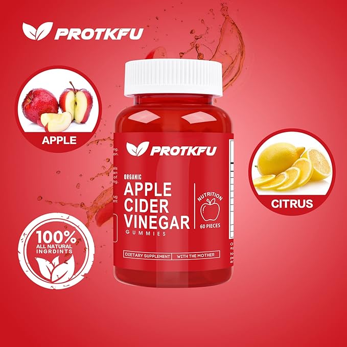 Apple Cider Vinegar Gummies 120 Count Max Strength 1000mg ACV Gummies with Vitamin B12 &amp B6 for Metabolism Digestion Detox Gut &amp Immune Health Vegan &amp Non-GMO Gelatin-Free