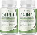 Evervision 14 in 1 Advanced Eye Formula Eye Vitamin and Mineral Supplement with Zinc Lutein Zeaxanthin &amp Bilberry Extract Dry Eye and Vision Care 60 Capsules (2)
