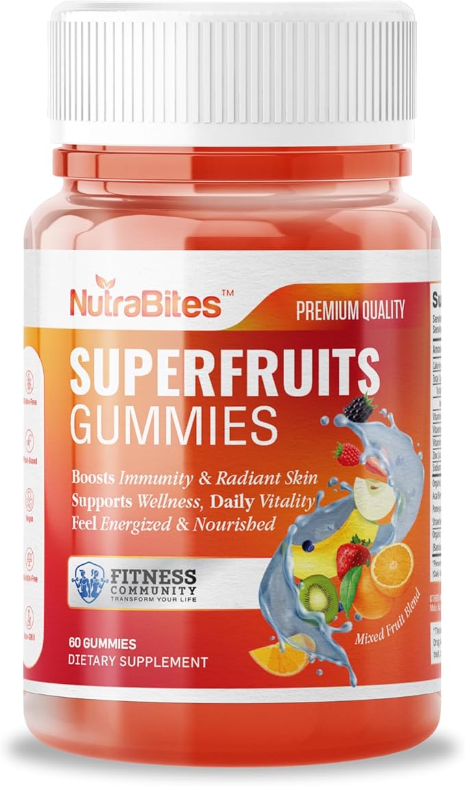 Radiance and Beauty Wellness Pack - Biotin Collagen Vitamin C and Superfruits Gummies - Supports Hair Skin &amp Nail Health - 4-Pack for Natural Glow