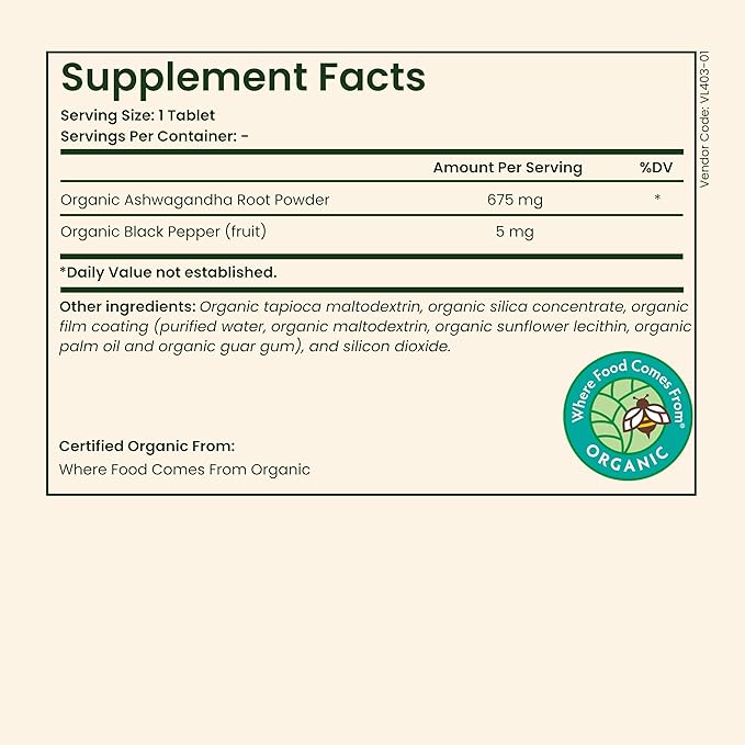 Ashwagandha 675mg - Premium Stress &amp Anxiety Support Herbal Ashwagandha Supplements - KSM-66 Ashwagandha for Mood Energy Focus &amp Sleep Support - Non-GMO Organic Ashwagandha Capsules