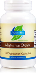 Priority One Vitamins - Magnesium Orotate 100 Capsules - Bioavailable Magnesium