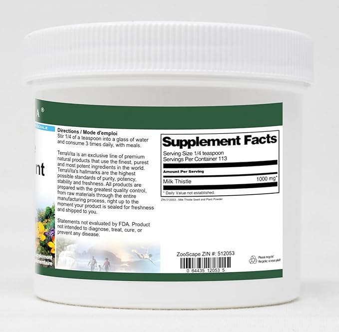 Milk Thistle Seed and Plant Powder (4 oz ZIN: 512053) - 3 Pack