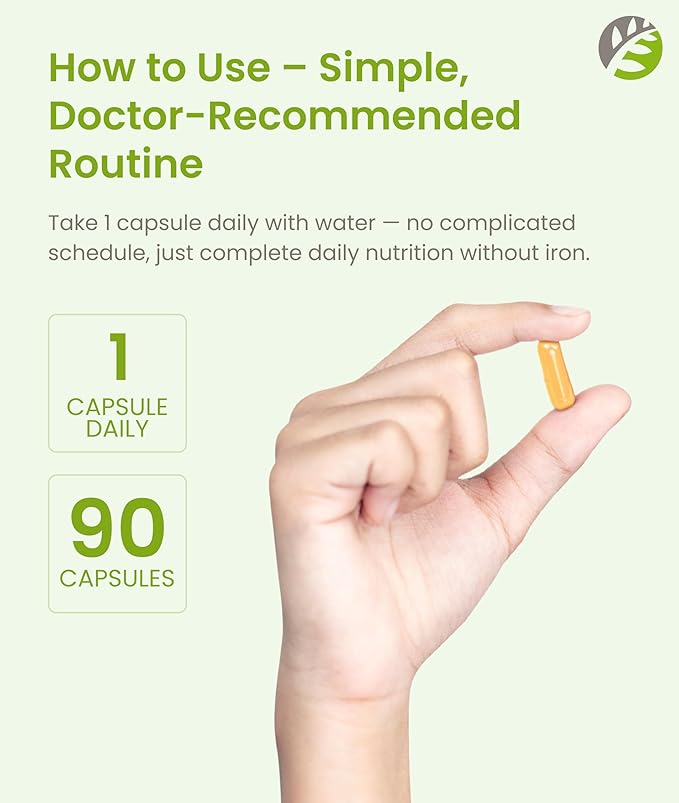 BariSlim Once Daily Bariatric Multivitamin Capsule - Iron-Free Formula - Bariatric Vitamin and Supplement for Post Surgery Including Gastric Bypass and Gastric Sleeve | 90-Day Supply