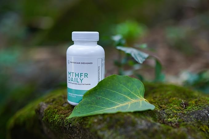 Physician Designed MTHFR Daily Multivitamin | Methylated Multivitamin for Men &amp Women | for Energy Mood &amp Heart | Vitamin B-Complex | 120 Capsules