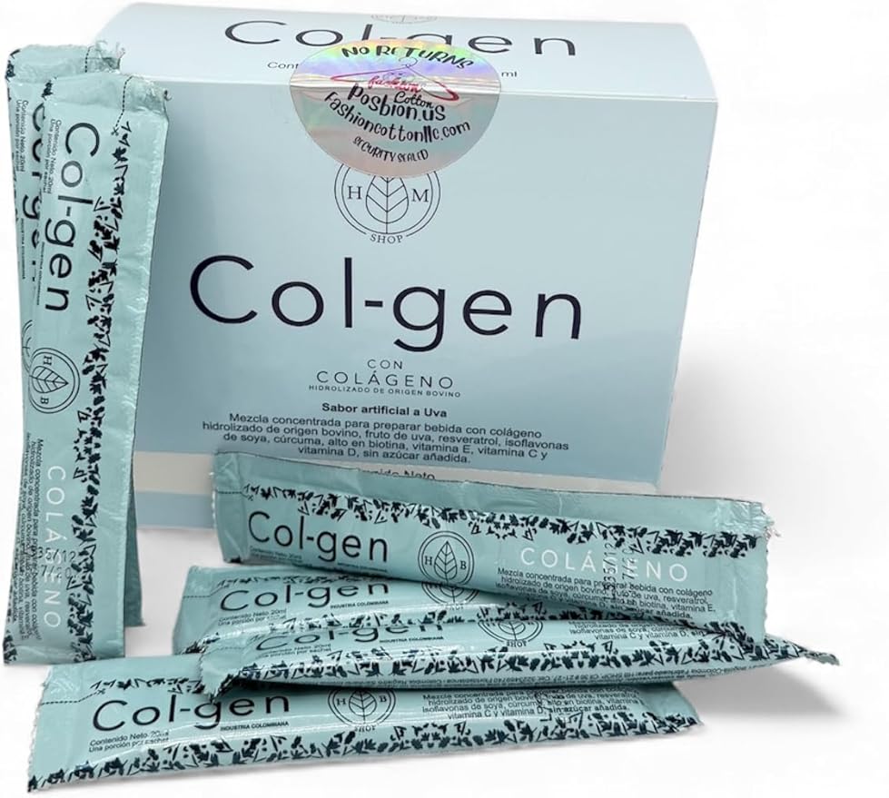 Colgen Collagen Supplement 30 Stick Packs Joint Hair Skin &amp Nail Support with Vitamins and Fruit Extracts