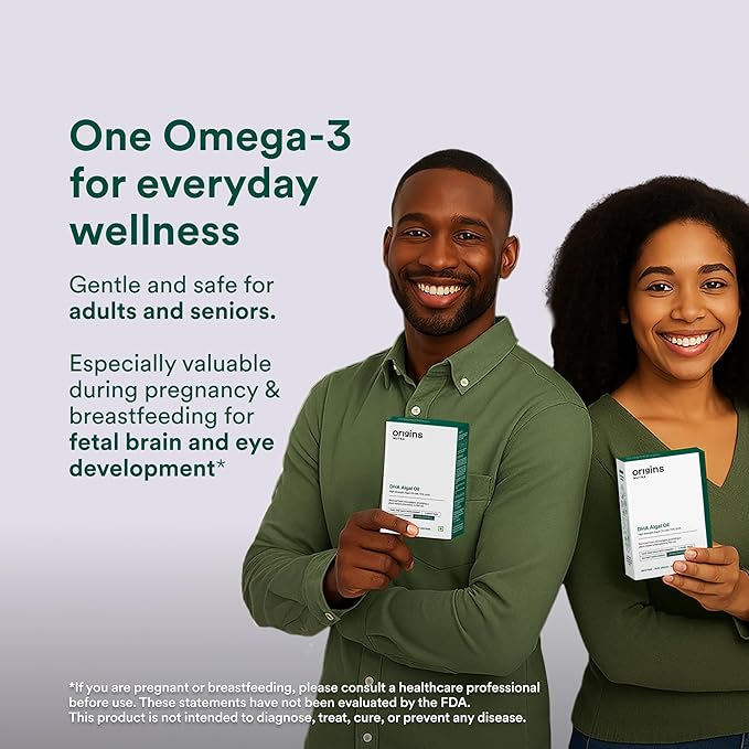 DHA Algal Oil 350mg | Vegan Omega-3 from Algae | Plant-Based Fish Oil Alternative for Brain Eye &amp Heart Health | 28 Veg Softgels