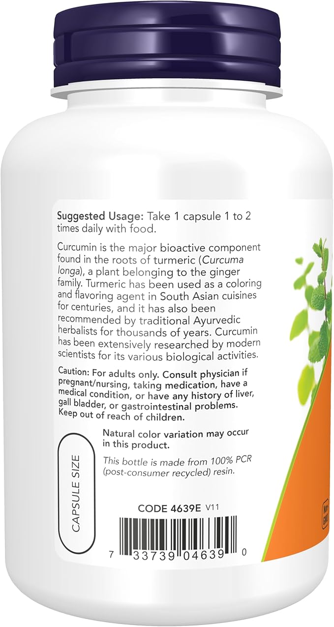 Now Foods (2 Pack) Curcumin 120 Veg Capsules