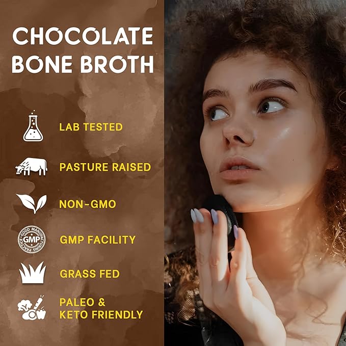 Zammex Bone Broth Protein Powder Chocolate+Vanilla Flavor