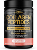 FREZZOR Collagen Peptides Powder Reduces Fine Lines &amp Wrinkles Stronger Hair &amp Nails Promotes Youthful Flexibility &amp Mobility 100% New Zealand Hydrolyzed Beef Bone Collagen 7.9 OZ (1