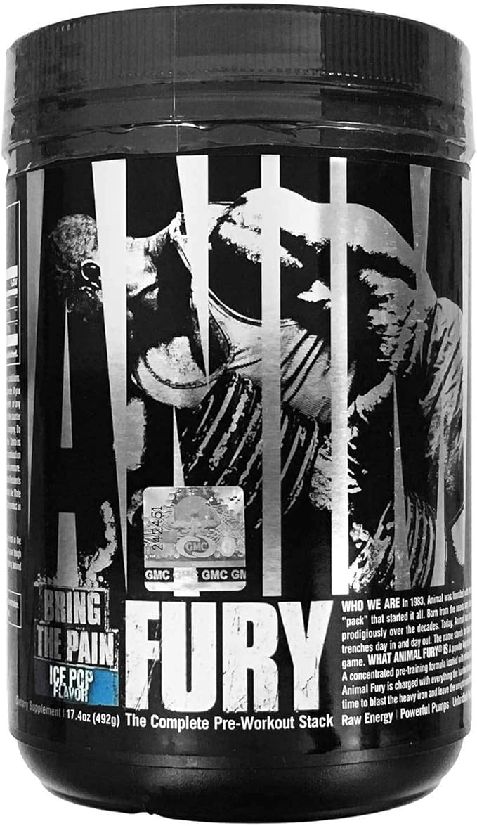 Animal Whey Isolate Protein Powder Loaded for Post Workout and Recovery &amp Fury - Pre Workout Powder Supplement for Energy and Focus