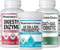 Physician's CHOICE Gut Guardian Bundle: Advanced Bloating &amp Digestion Support with 60 Billion Probiotic Digestive Enzymes &amp Bloat + Gas Probiotic - Daily Gut Health Support for Women and Men