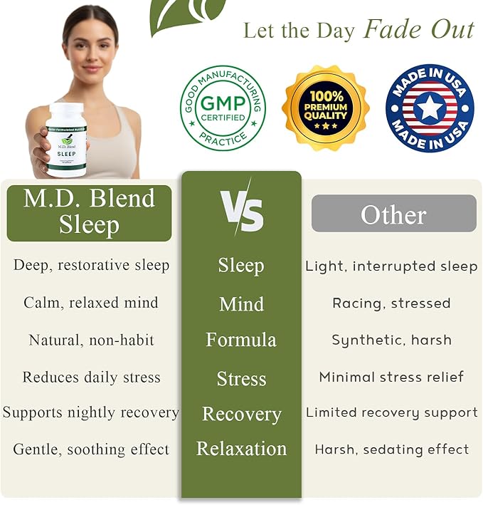 Sleep - Natural Sleep Aids for Adults with l theanine Supplement Ashwagandha Magnesium Valerian Root Melatonin - Non-Habit Forming Formula for Rejuvenating - 30 Capsules (Pack of 1)