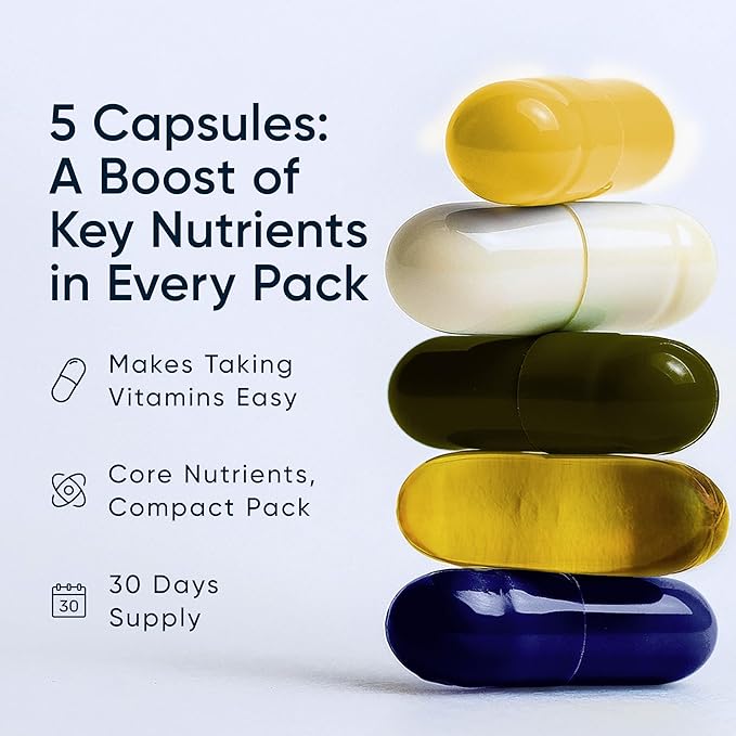 Daily Vitamin Packs for Men &amp Women – Immune Energy &amp Heart Support with Vitamin D3 Omega-3 Probiotics Methyl B12 &amp Vitamin C – Multivitamin with Lutein – Planet 3 Vitamin Packs 30 Pa