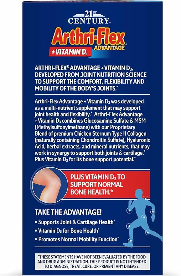 Glucosamine &amp Chondroitin MSM Advantage Tablets 120 Count