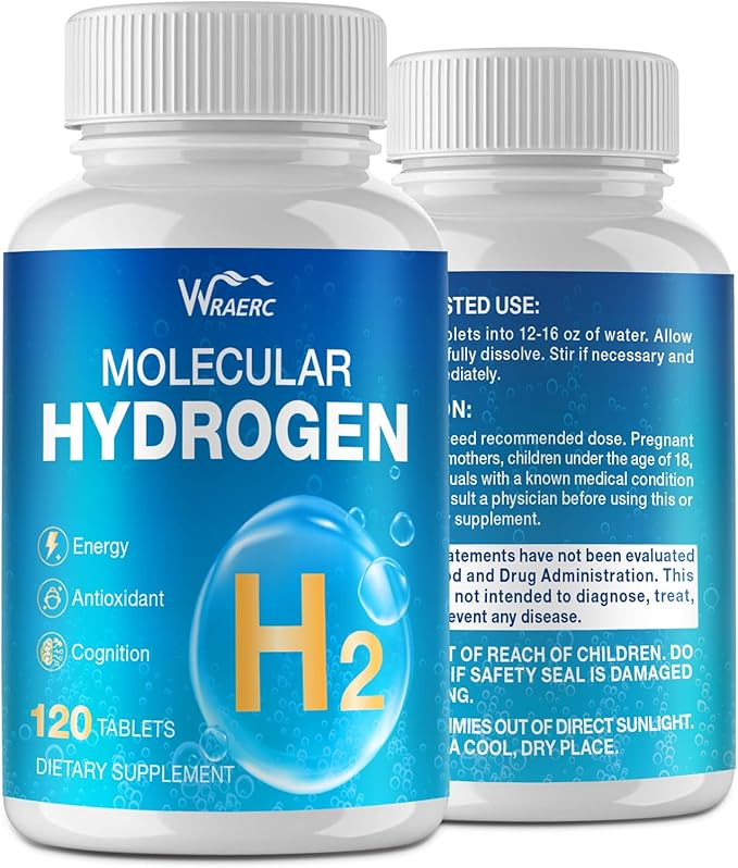 Hydrogen Tablets for Drinking Water - H2 Molecular Tabs with Magnesium for Instant A024