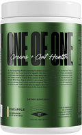 ONE of ONE Greens &amp Gut Health – Superfood Greens Powder with Prebiotics Probiotics &amp Digestive Enzymes for Gut Health Immunity &amp Energy No Artificial Sweeteners - Pineapple 30 Serving