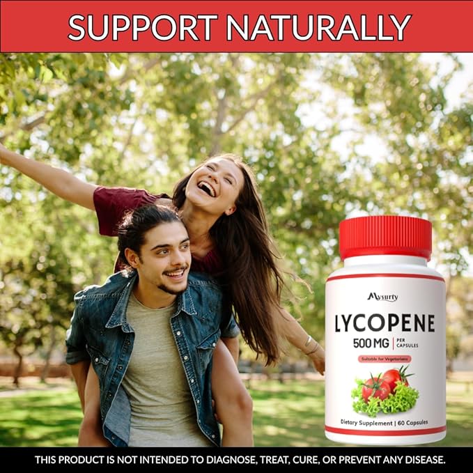 Lycopene | Lycopene Supplements for Men | Lycopene 500mg | lycopene Supplement |Capsules for Men &amp Women - 60 Capsules (Pack 3)