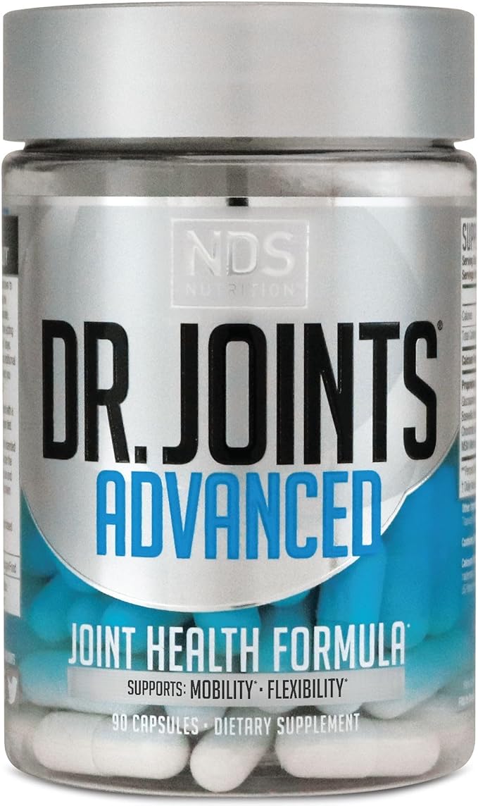 NDS Nutrition Advanced - Joint Health Formula with FruiteX-B Glucosamine &amp Chondroitin - Improved Mobility &amp Flexibility - 90 Capsules