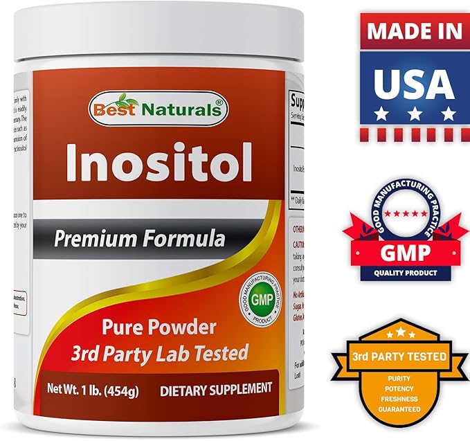 Best Naturals Inositol Powder 1 Lb &amp L-Theanine 200mg