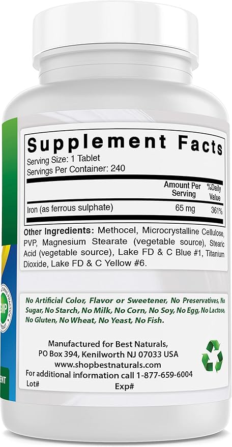 Calcium Magnesium Potassium &amp Iron 65 mg