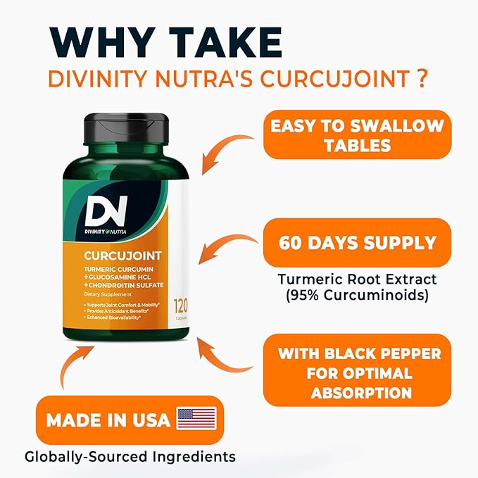 Divinity Nutra 3 Packs Turmeric Curcumin with Black Pepper | Turmeric Complex Herbal Supplement 1425mg | Non-GMO Gluten Free | 360 Capsules 180 Day Supply